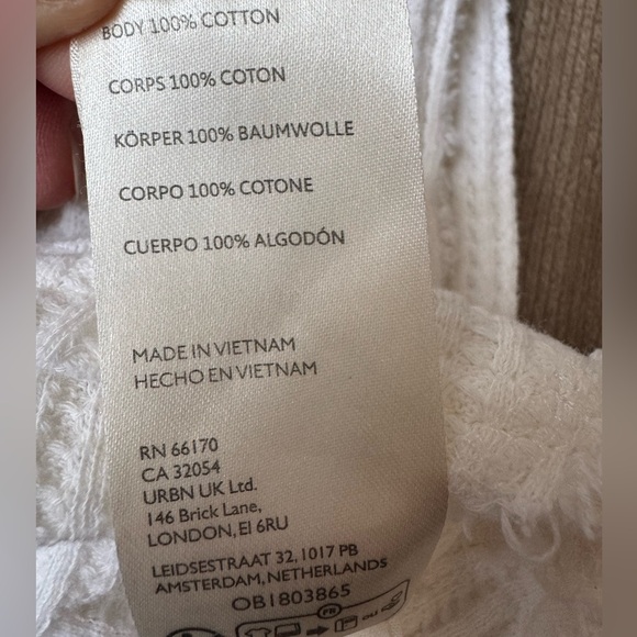 Free People We The Free
White Roll With It Long Sleeve Thermal Shirt Size M - Picture 7 of 12